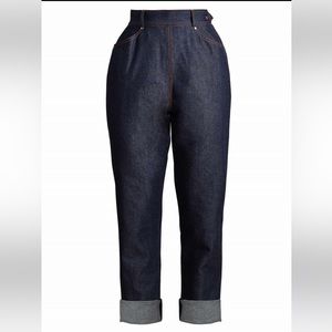 Vivien of Holloway “1950s Jeans Blue Denim Gold Stitch”